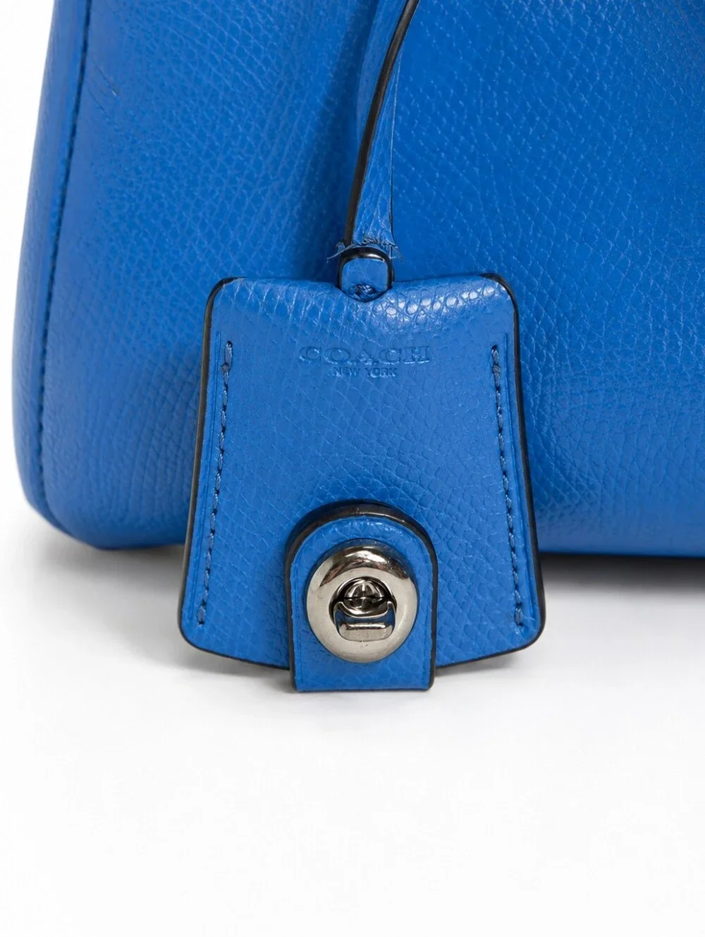 COACH Margot Blue Pebbled Leather Crossbody/Satchel
